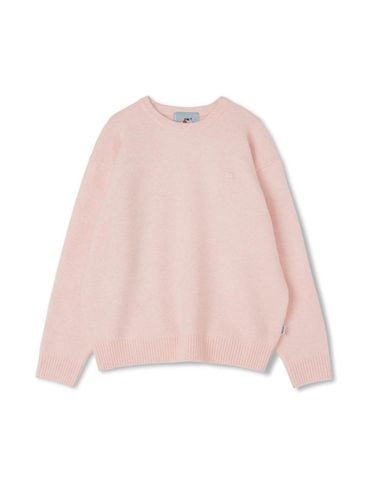 Basic Loose Fit Crewneck Knit [Pink] - MARKM - Modalova