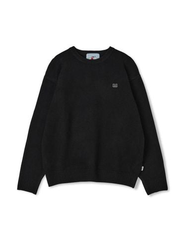 Basic Loose-fit Crewneck Knit [Black] - MARKM - Modalova