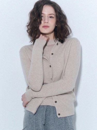 Cashmere Basic Regular Fit Cardigan [BEIGE] (ZFKKCA102C-L) - UNIT - Modalova