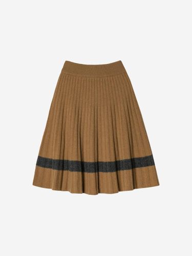 Wool Ribbed Flare Knit Skirt [] - OBER GOLF & SPORTS - Modalova