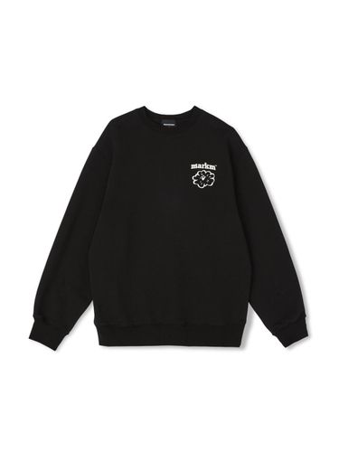 Loose Fit Cotton Polyester Sweatshirt [Black] - MARKM - Modalova