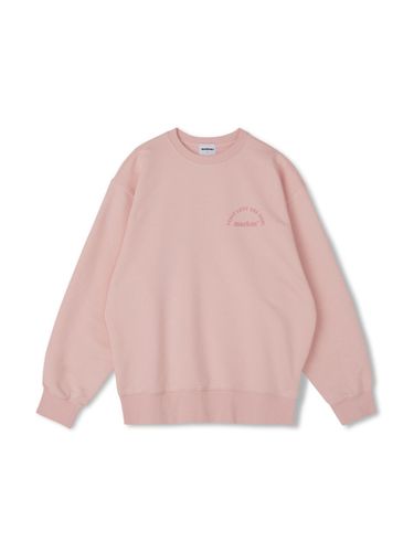 Loose Fit Graphic Print Sweatshirt [Pink] - MARKM - Modalova