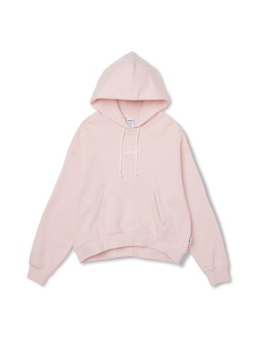 Small Logo Loose-Fit Cotton-Polyester Hoodie [Pink] - MARKM - Modalova