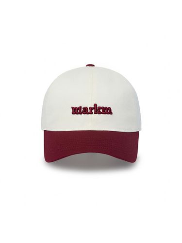 Basic Logo Two Tone Cotton Ball Cap [Wine] - MARKM - Modalova