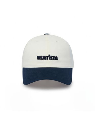 Basic Logo Two Tone Deep Fit Ball Cap [Navy] - MARKM - Modalova