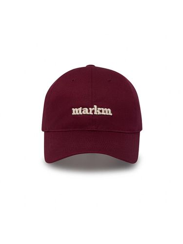 Cotton Twill Deep-Fitting Logo Ball Cap [Wine] - MARKM - Modalova