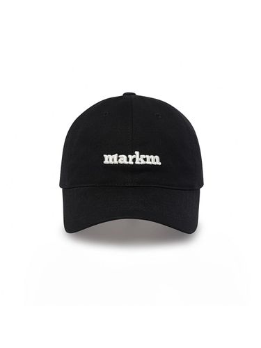 Basic Logo Cotton Adjustable Ball Cap [Black] - MARKM - Modalova