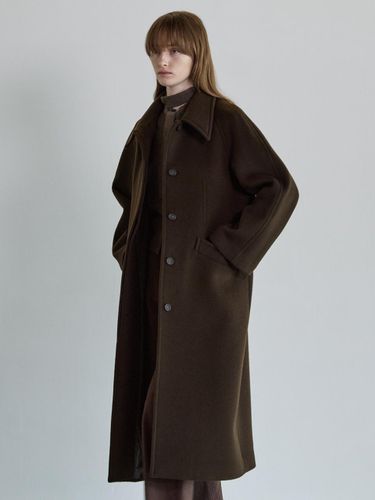 Merino Wool Balmacaan Relaxed Fit Coat [] - OUTSHELL - Modalova