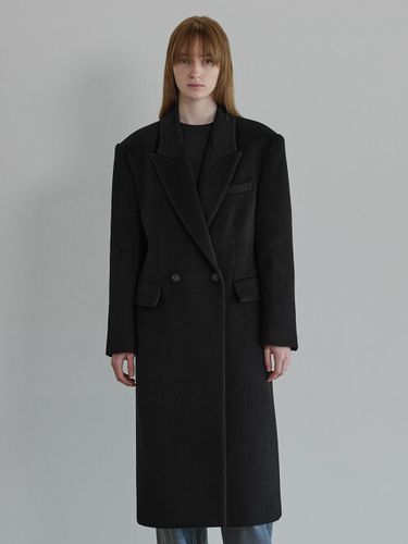 Silk Blend Herringbone Overfit Coat [] - OUTSHELL - Modalova