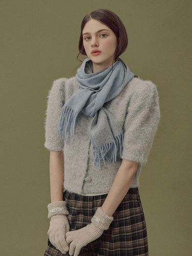 Wool Color Block Two-Tone Muffler - TWEE - Modalova