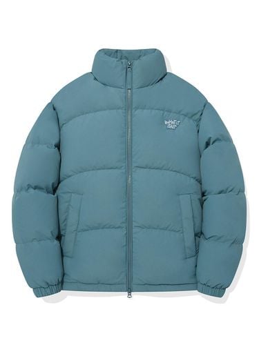 Down Filled Semi-Overfit Short Puffer Jacket [Blue] - Wacky Willy - Modalova