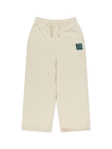 Shumo Patch Fluffy Wide Pants [Cream] - Wacky Willy - Modalova