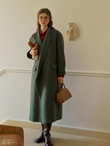 Classic Wool Long Coat - Simple Retro - Modalova