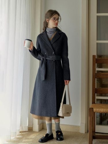 A-line Gentle Wool Coat - Simple Retro - Modalova