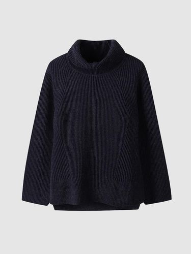 Wool Blend Turtleneck Relaxed Fit Pullover (NADW0-WSP230_660) - comgen - Modalova