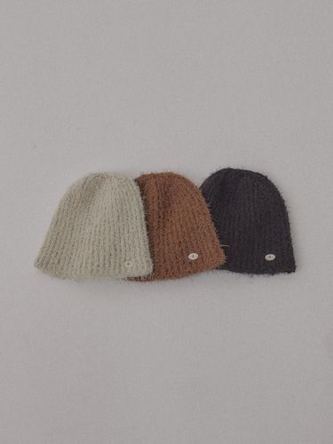 Classic Wool Blend Knitted Beanie [Green/Brown/Black] - DEARSTALKER - Modalova