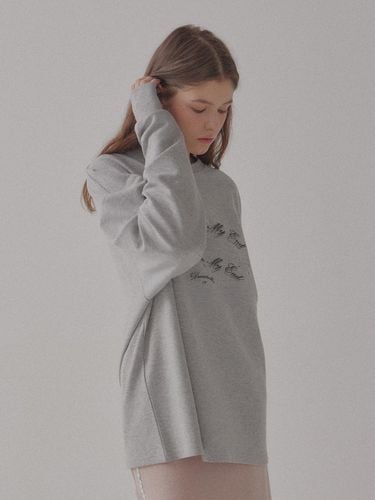 Oversized Heavy Terry Long Sleeve T-shirt [Grey] - DEARSTALKER - Modalova