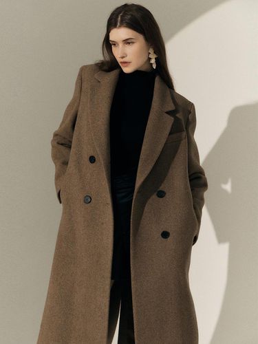 Double Button Wool Cashmere Handmade Coat (EMNBHHH020) - E.B.M (Edition by Michaa) - Modalova