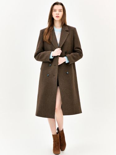 Cashmere Overfit Double Button Italian Wool Coat (EMNBWHC010) - E.B.M (Edition by Michaa) - Modalova