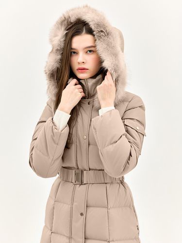 Down Belted Hood Padded Jacket (EMNCWPD010) - E.B.M (Edition by Michaa) - Modalova