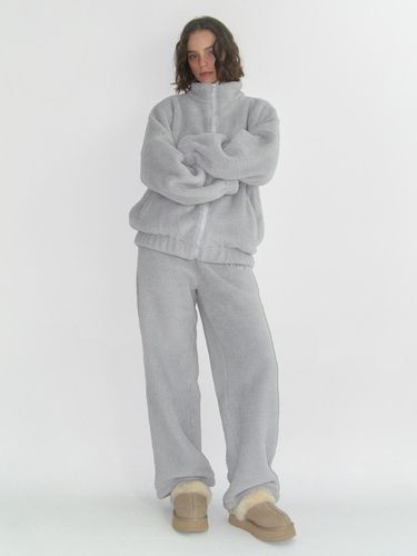 Cozy Fuzzy Oversized Premium Fleece Pants - lazyz - Modalova