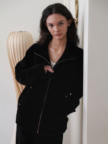 Velvet Cushion High-neck Oversized Jacket [] - EPINGLER - Modalova