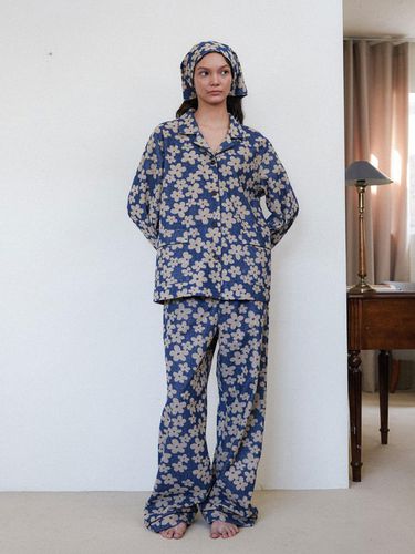 Terry Floral Pattern Long Pajama Pants [] - EPINGLER - Modalova