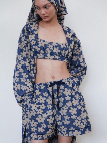 Terry Fabric Floral Print Pajama Pants [] - EPINGLER - Modalova