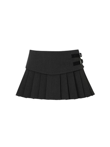 Charlotte Pleated Mini Skirt [Charcoal] - PAIN OR PLEASURE - Modalova