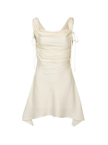 Cowl Satin Above Knee Dress [WHITE] - PAIN OR PLEASURE - Modalova