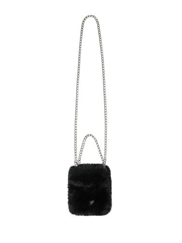 Fur Mini Bag with Adjustable Chain Strap [Black] - PAIN OR PLEASURE - Modalova