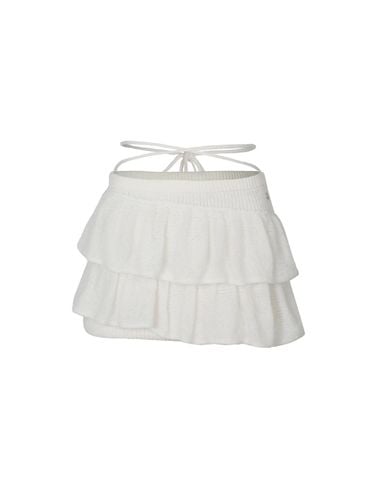 Elastic Soft Knit Skirt [Beige] - PAIN OR PLEASURE - Modalova