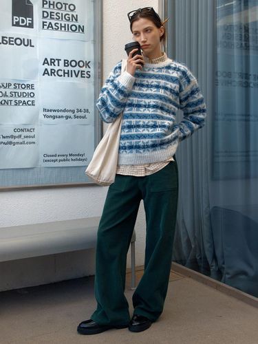 Winter Wide Fit Corduroy Pants [] - BRENDABRENDEN SEOUL - Modalova