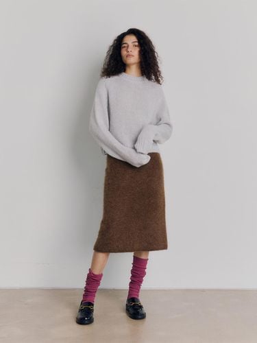 Soft Alpaca Cropped Knit Dress [] - Maggie - Modalova