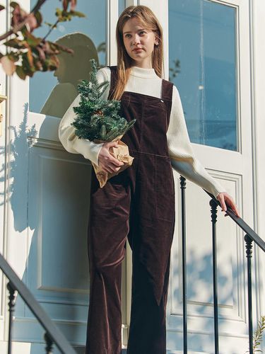 Corduroy Straight Adjustable Overall [] - ZEROSTREET - Modalova