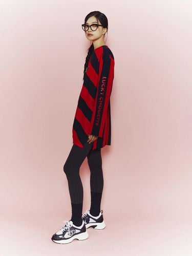 Stripe Solid Mix Long Sleeve T-shirt [] (LFTAS25060REX) - LUCKY CHOUETTE - Modalova