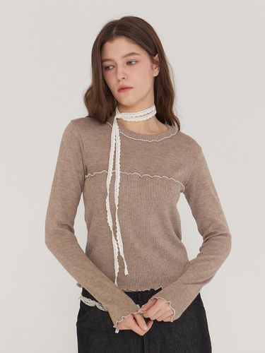 Layered Round Daily Fit Knit Top [MOCHA] - DEARSTALKER - Modalova