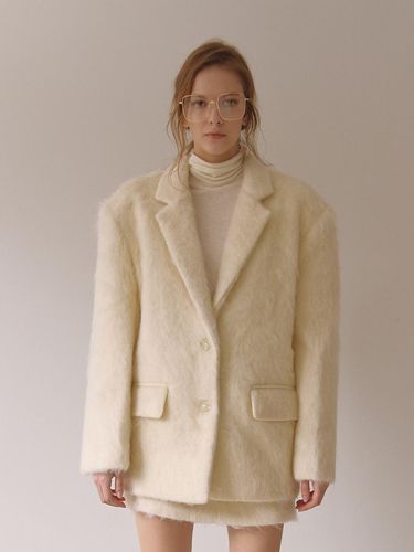 Premium Wool Luxurious Woot Fur Jacket - PROJECT WAVE - Modalova