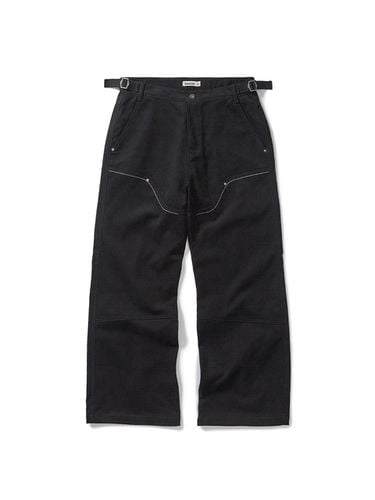 Western Boot Cut High-Density Cotton Pants [Black] - karactor - Modalova