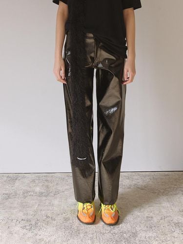 Enamel Sleek Polyester Pants [] - PROJECT WAVE - Modalova