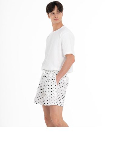 Premium Cotton Polka Dot Elastic Waist Shorts - FOVERE - Modalova