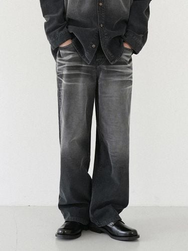 Cotton Corduroy Wide-Leg Pants [Gray] (M246) - WAAR FOR MEN - Modalova