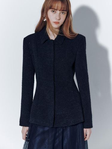 Snowflake Wool Padded Down Slim Fit Jacket - IvanaHelsinki - Modalova