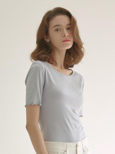 Slim Fit Modal T-shirt [Sky Blue] - OUTSHELL - Modalova