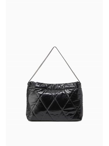 Diamond Quilted High-Gloss Nylon Shoulder Bag () - rouge & lounge - Modalova