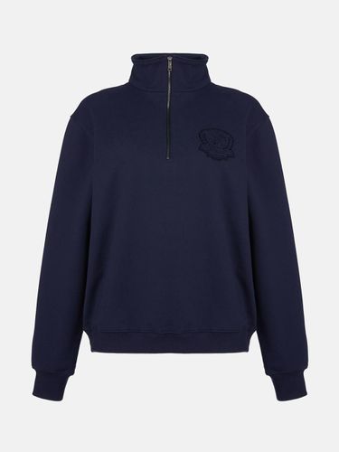 Patch Half Zip-up Relaxed Fit Sweatshirt (M243CT0917) - METROCITY - Modalova