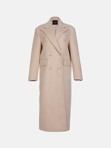 Boucle Double-Breasted Long Coat (M243CC1301) - METROCITY - Modalova