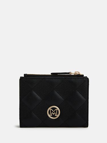 Grid Quilted Bi-fold Wallet (M243WQ1971) - METROCITY - Modalova