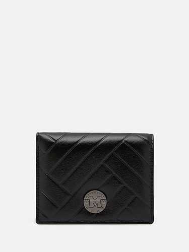 Leather Crossevia Pattern Bi-fold Wallet (M243WP1551) - METROCITY - Modalova