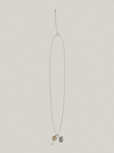 Two-tone -plated Sterling Key Necklace - FOLNUA - Modalova